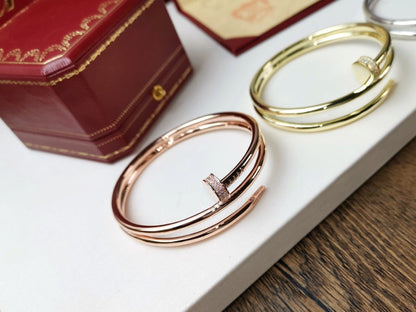 [LumiVibe]JUSTE BRACELET 3.5MM DOUBLE ROW DIAMOND