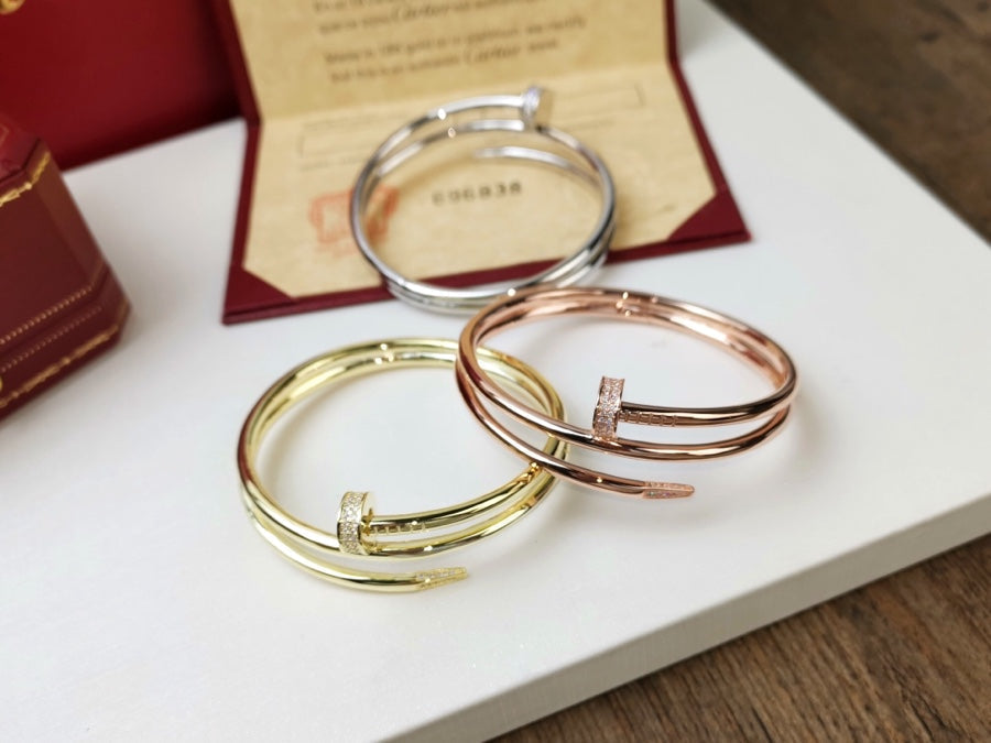 [LumiVibe]JUSTE BRACELET 3.5MM DOUBLE ROW DIAMOND