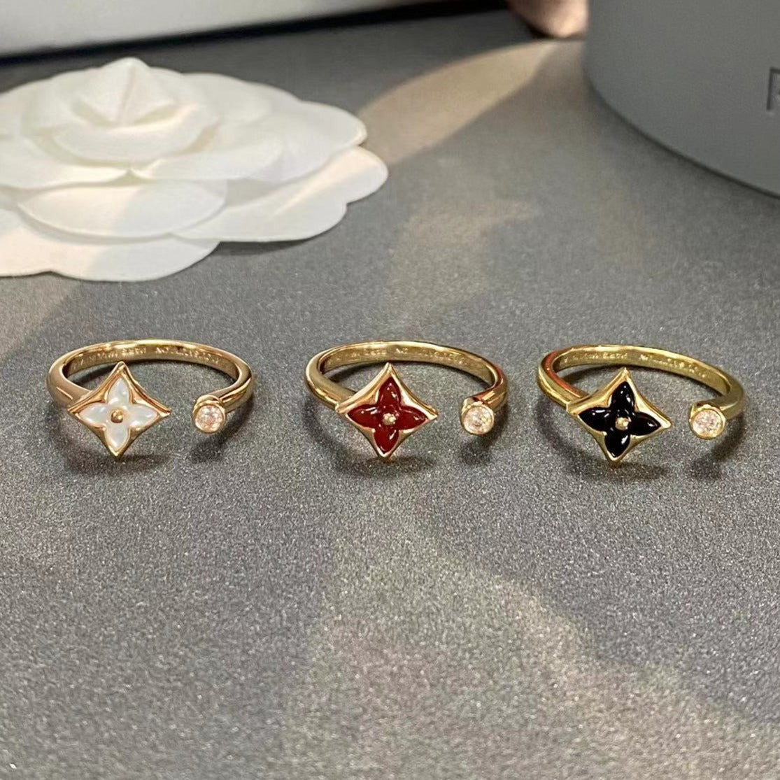 [LumiVibe]STAR 1 DIAMOND OPEN RING