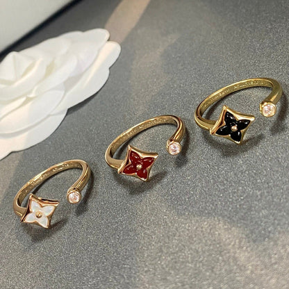 [LumiVibe]STAR 1 DIAMOND OPEN RING