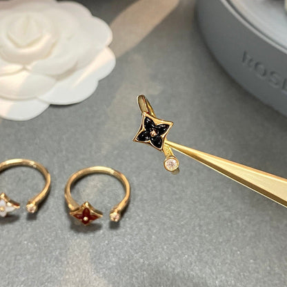 [LumiVibe]STAR 1 DIAMOND OPEN RING