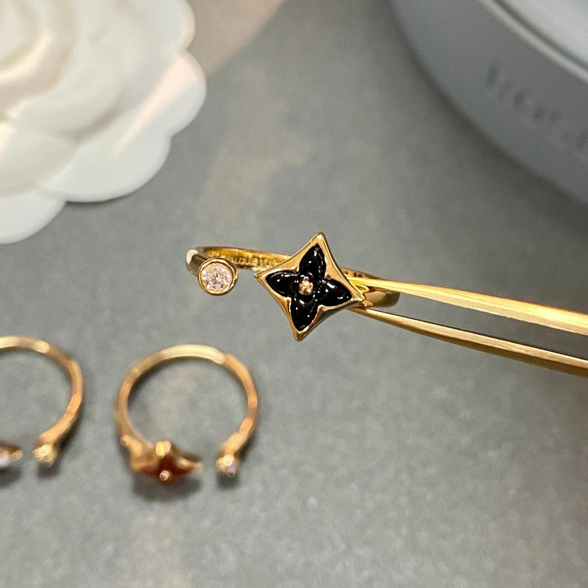 [LumiVibe]STAR 1 DIAMOND OPEN RING