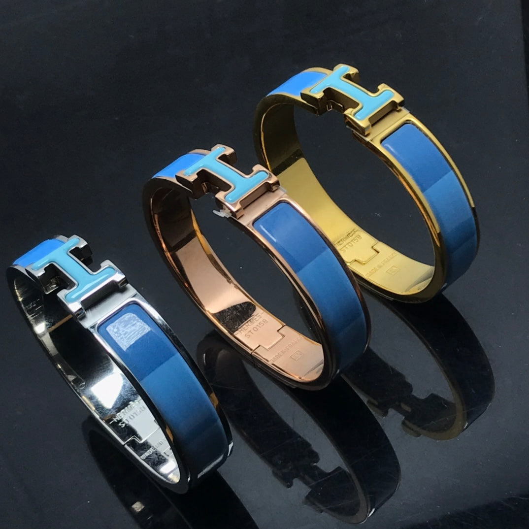 [LumiVibe]H BRACELET BLUE RAINBOW CERAMIC