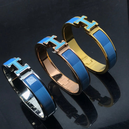 [LumiVibe]H BRACELET BLUE RAINBOW CERAMIC