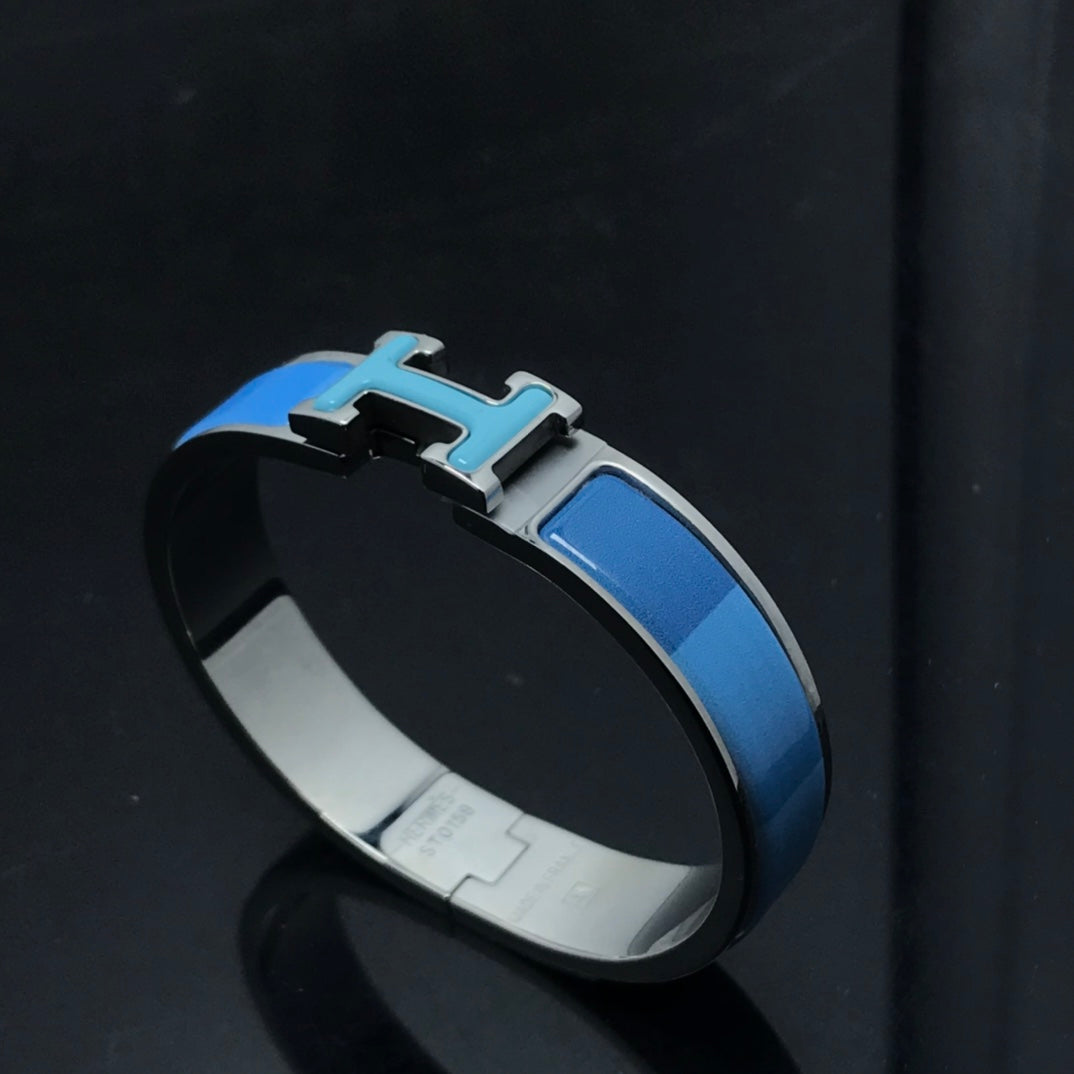 [LumiVibe]H BRACELET BLUE RAINBOW CERAMIC