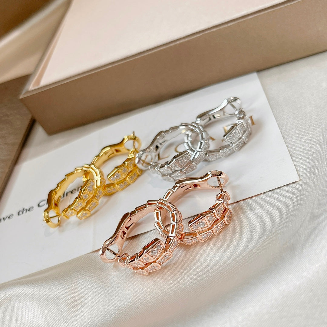 [LumiVibe]SERPENTI EARRINGS DIAMOND