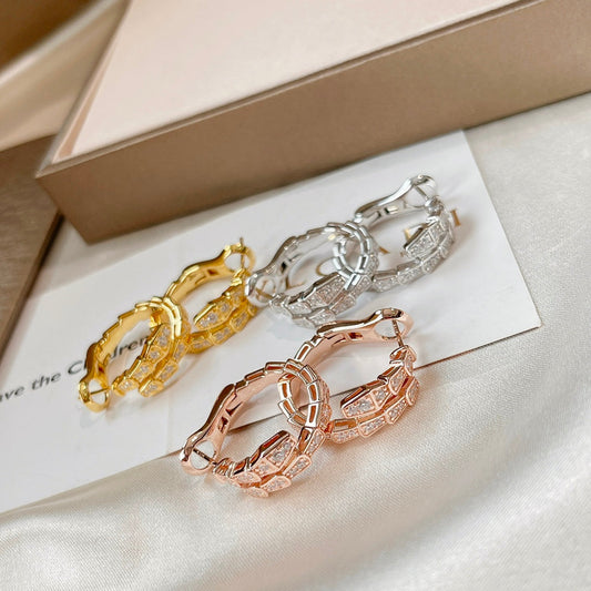 [LumiVibe]SERPENTI EARRINGS DIAMOND