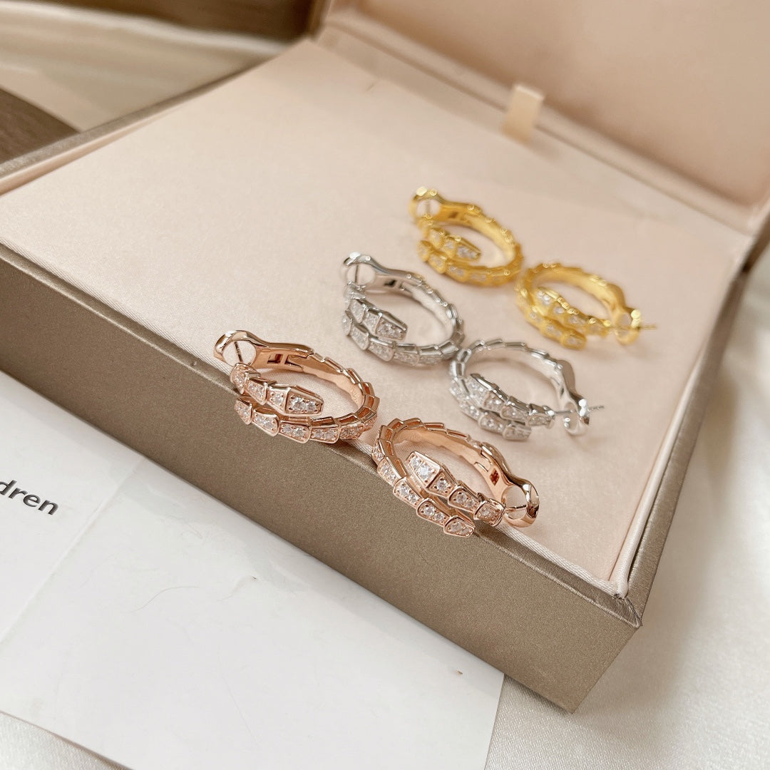 [LumiVibe]SERPENTI EARRINGS DIAMOND