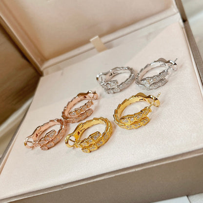 [LumiVibe]SERPENTI EARRINGS DIAMOND