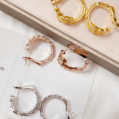 [LumiVibe]SERPENTI EARRINGS DIAMOND