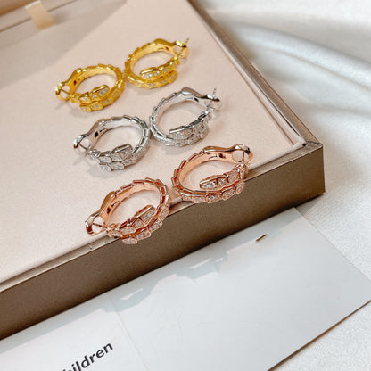 [LumiVibe]SERPENTI EARRINGS DIAMOND
