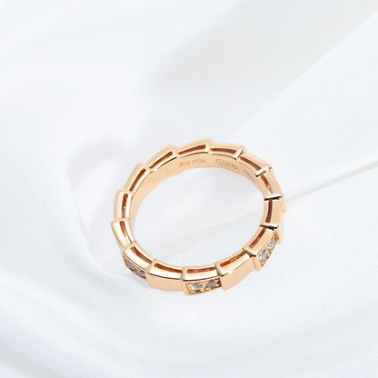 [LumiVibe]SERPENTI RING PINK GOLD  3MM