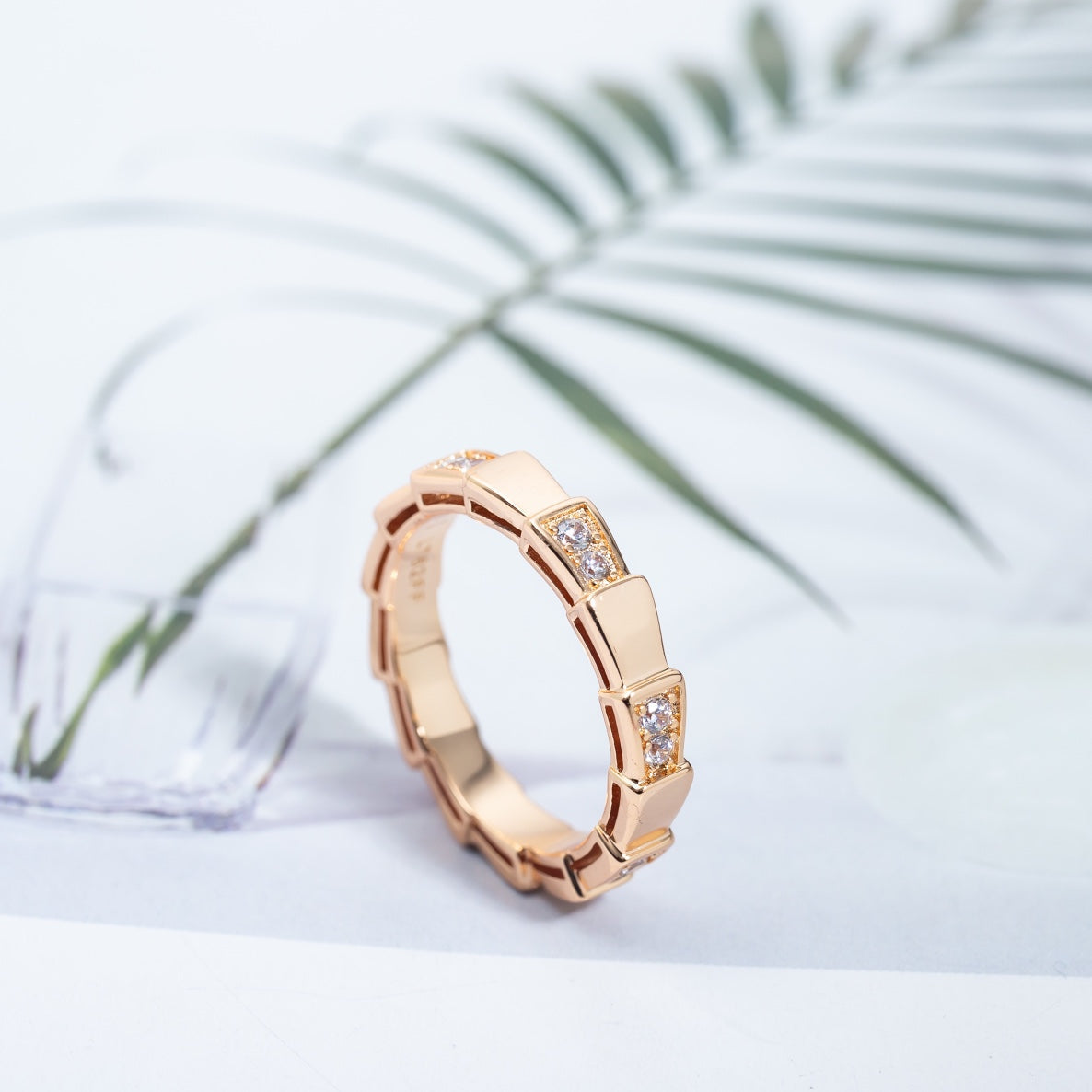 [LumiVibe]SERPENTI RING PINK GOLD  3MM