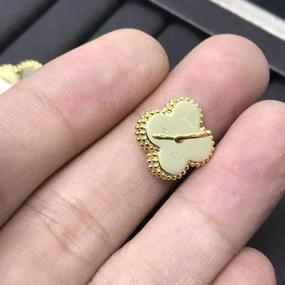 [LumiVibe]CLOVER MINI 9.5MM LASER EARRINGS