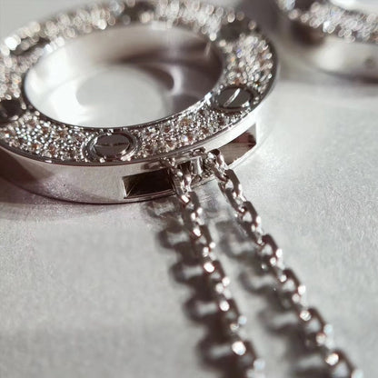 [LumiVibe]LOVE NECKLACE ADJUSTABLE SILVER