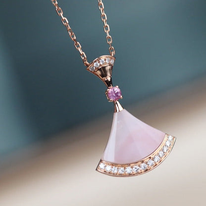 [LumiVibe]DREAM NECKLACE PINK MOP DIAMOND