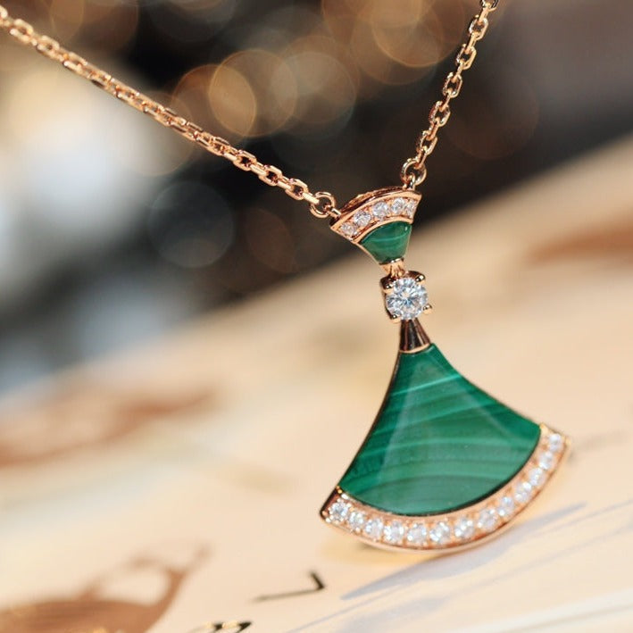 [LumiVibe]DREAM NECKLACE MALACHITE DIAMOND