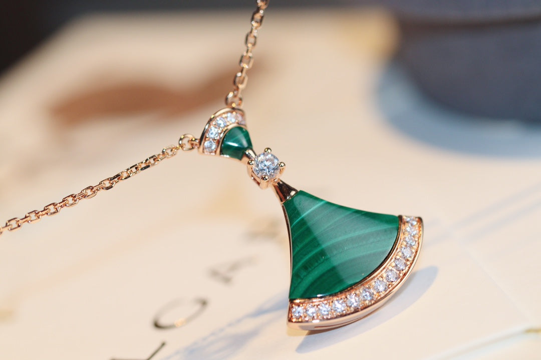 [LumiVibe]DREAM NECKLACE MALACHITE DIAMOND