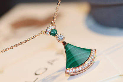 [LumiVibe]DREAM NECKLACE MALACHITE DIAMOND