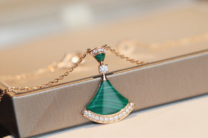 [LumiVibe]DREAM NECKLACE MALACHITE DIAMOND