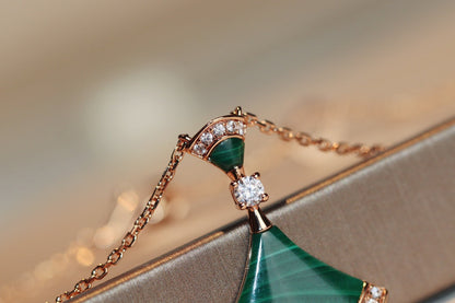 [LumiVibe]DREAM NECKLACE MALACHITE DIAMOND