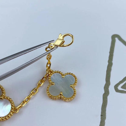 [LumiVibe]MAGIC CLOVER MOP GOLD BRACELET 5 MOTIFS