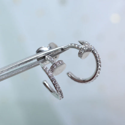 [LumiVibe]JUSTE EARRINGS 12.75MM SILVER DIAMOND