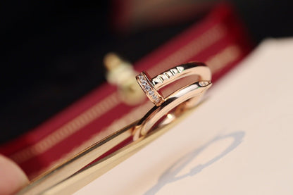[LumiVibe]JUSTE RING 2.65MM PINK GOLD DIAMOND