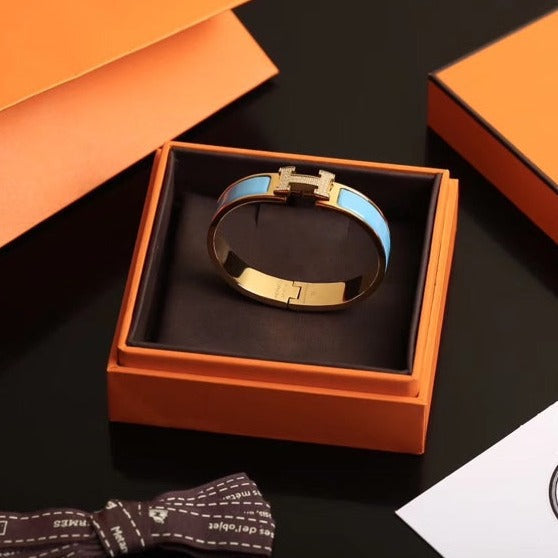 [LumiVibe]H CLOUD BLUE BRACELET GOLD DIAMOND