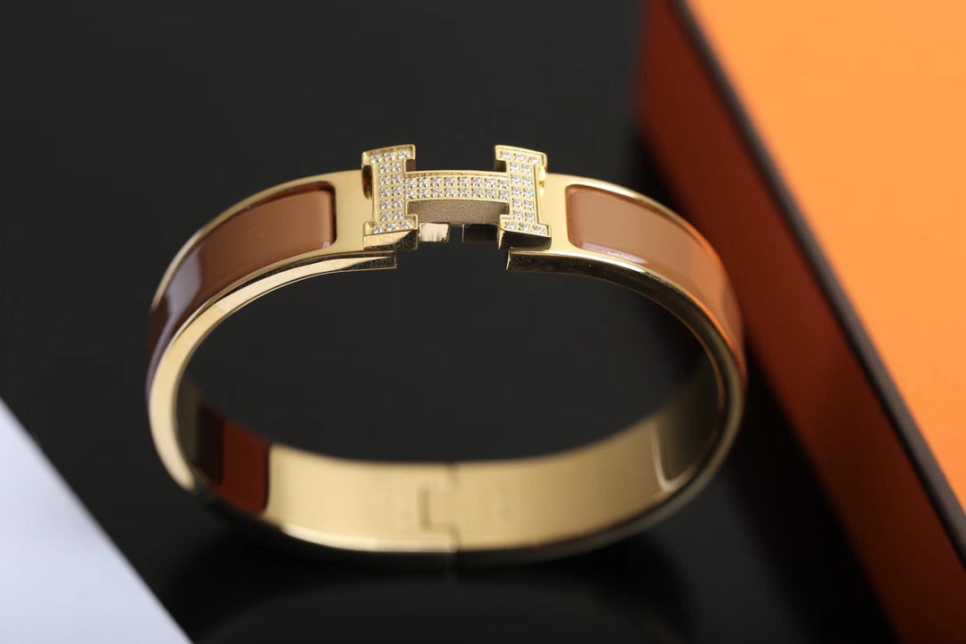 [LumiVibe]H BRACELET GOLD DIAMOND