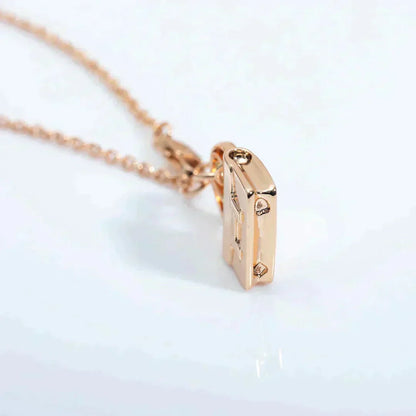 [LumiVibe]AMULETTE PEDANT ROSE GOLD NECKLACE