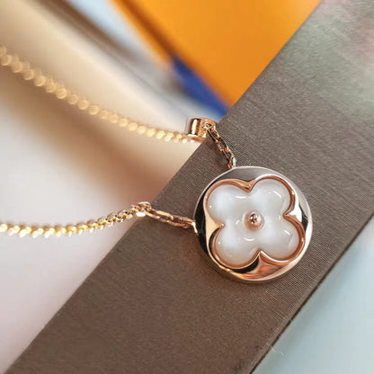 [LumiVibe]SUN MOP GOLD 1 DIAMOND NECKLACE