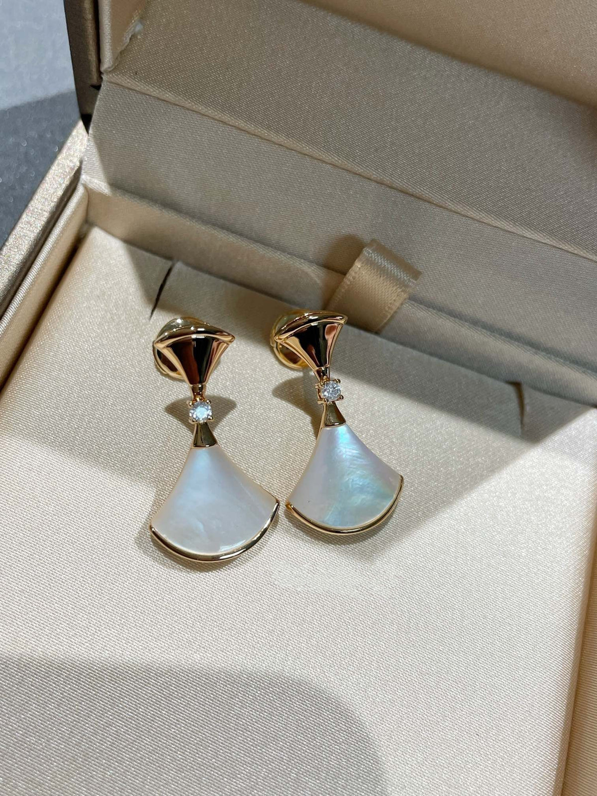 [LumiVibe]DREAM MOP 1 DIAMOND EARRINGS