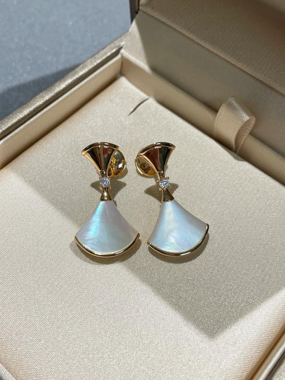 [LumiVibe]DREAM MOP 1 DIAMOND EARRINGS