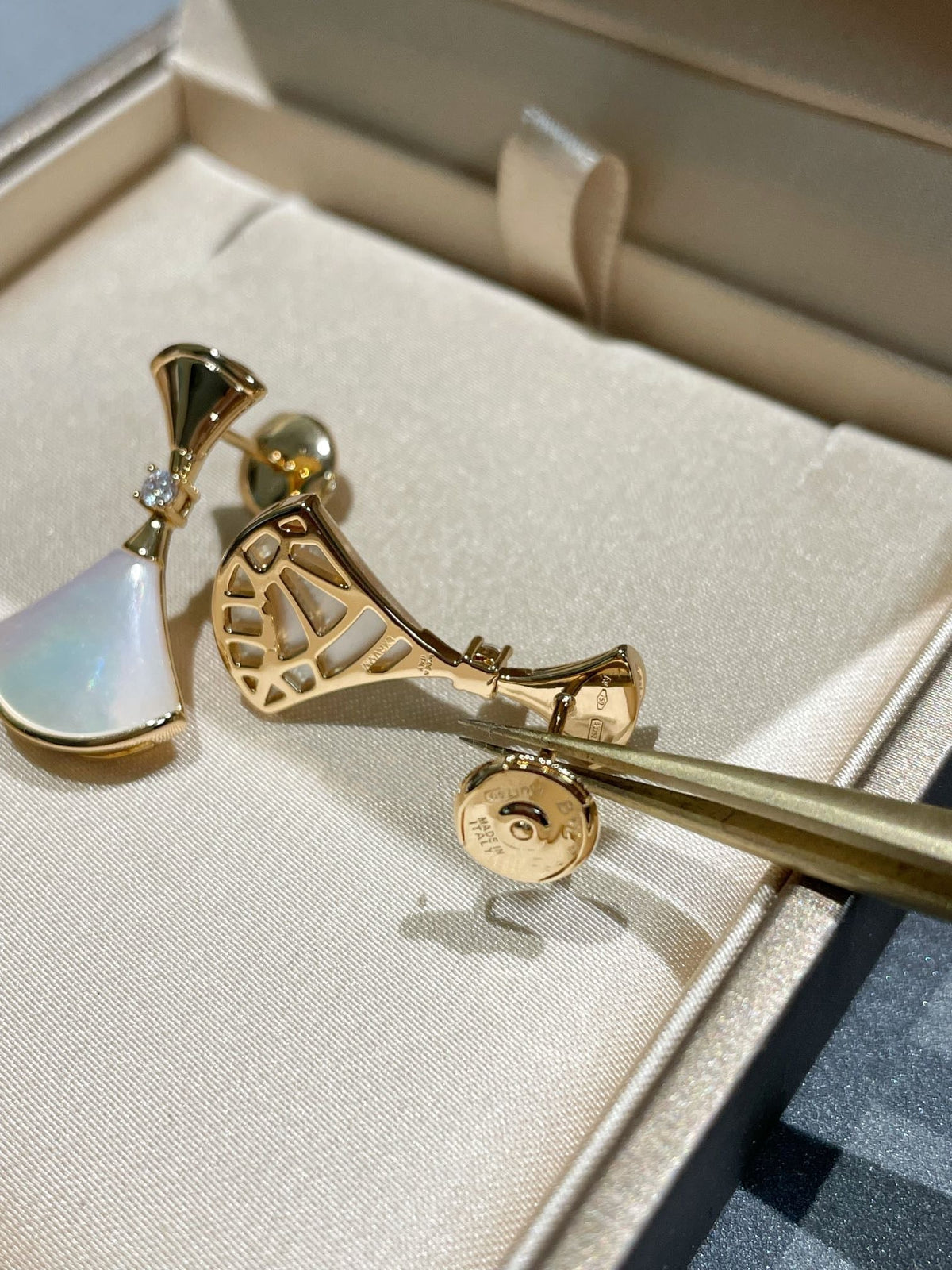 [LumiVibe]DREAM MOP 1 DIAMOND EARRINGS