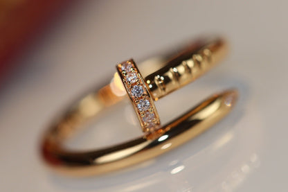 [LumiVibe]JUSTE RING 2.65MM GOLD DIAMOND