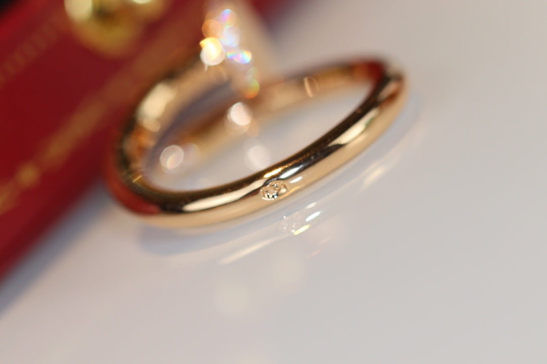 [LumiVibe]JUSTE RING 2.65MM GOLD DIAMOND