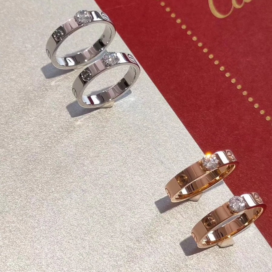 [LumiVibe]LOVE RING 3.6MM 1 BIG DIAMOND
