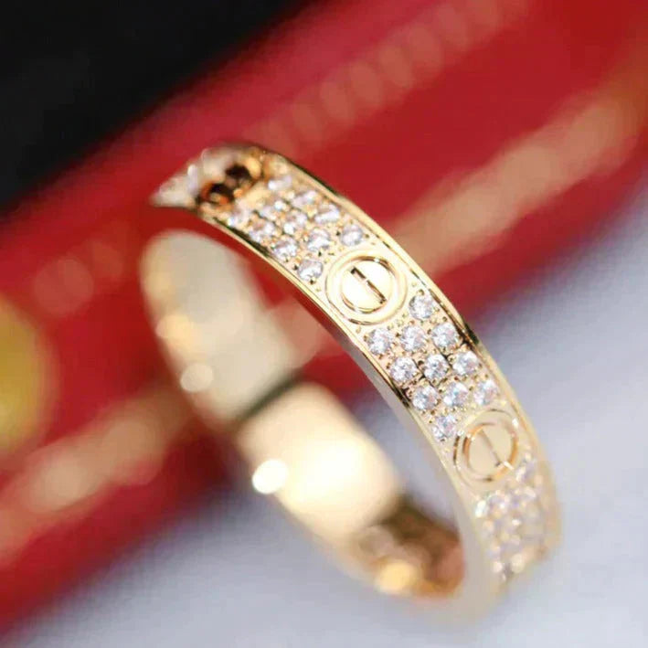 [LumiVibe]LOVE RING 3.6MM DIAMOND PAVED