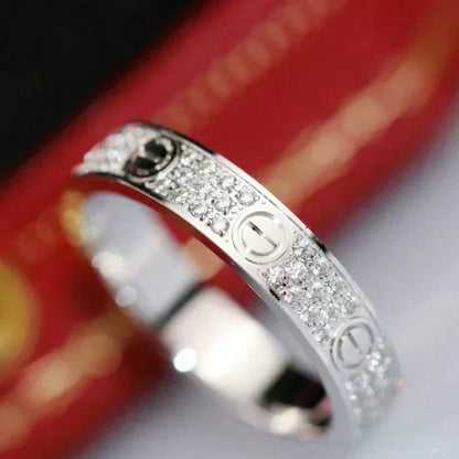 [LumiVibe]LOVE RING 3.6MM DIAMOND PAVED