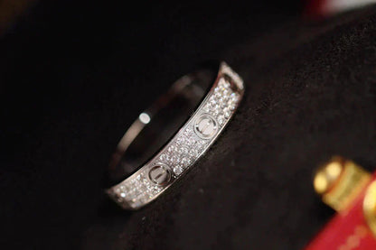 [LumiVibe]LOVE RING 3.6MM DIAMOND PAVED