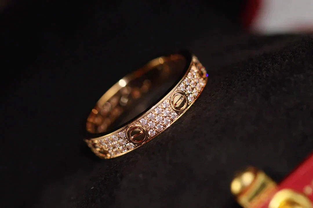 [LumiVibe]LOVE RING 3.6MM DIAMOND PAVED