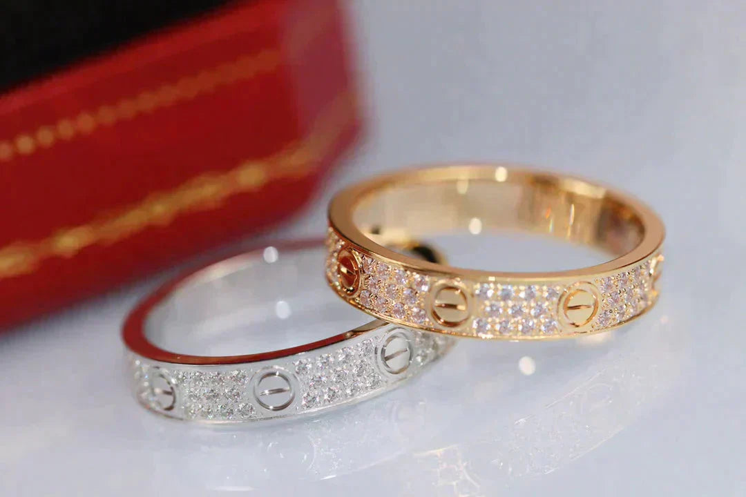 [LumiVibe]LOVE RING 3.6MM DIAMOND PAVED