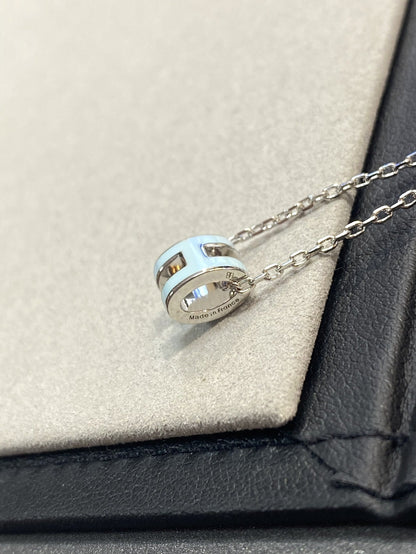 [LumiVibe]POP H LIGHT BLUE NECKLACE