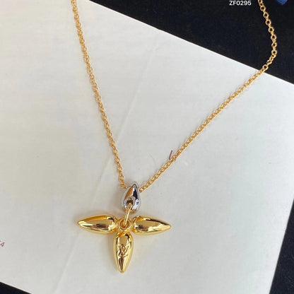[LumiVibe]LOUISETTE PEDANT GOLD NECKLACE