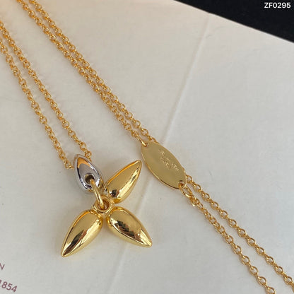 [LumiVibe]LOUISETTE PEDANT GOLD NECKLACE