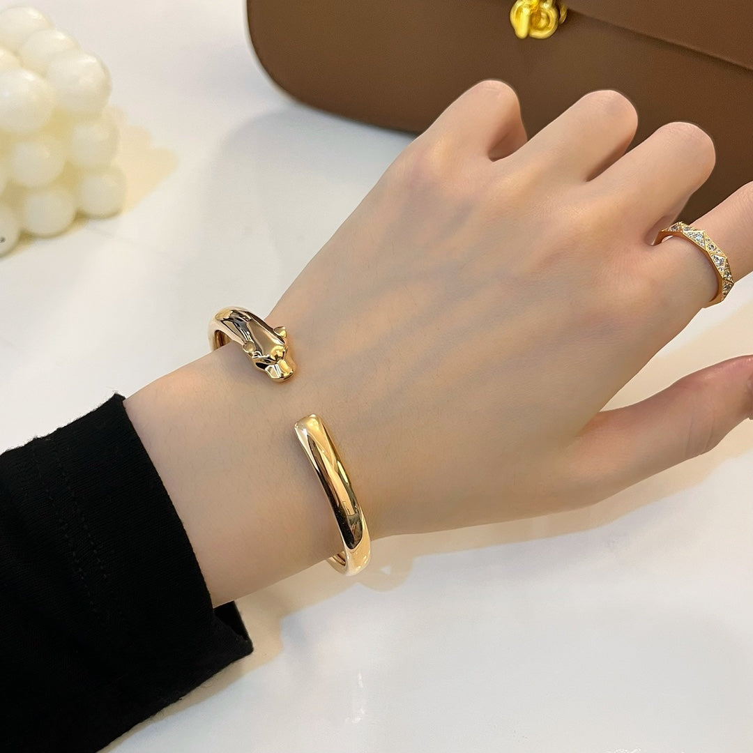 [LumiVibe]PANTHERE GOLD OPEN BRACELET