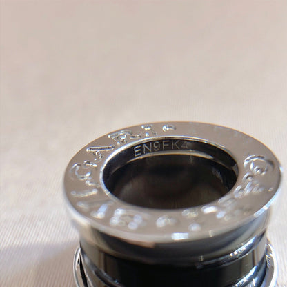 [LumiVibe]ZERO 1 BLACK CERAMIC SILVER NECKLACE