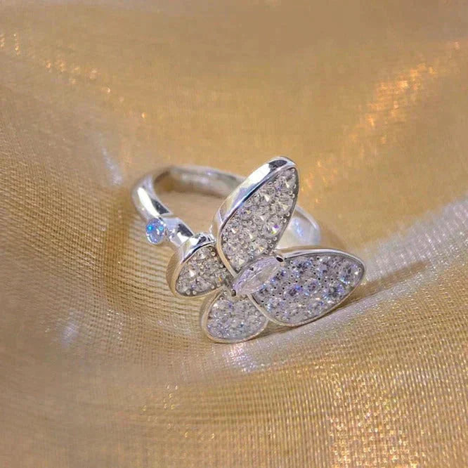 [LumiVibe]BUTTERFLY DIAMOND RING
