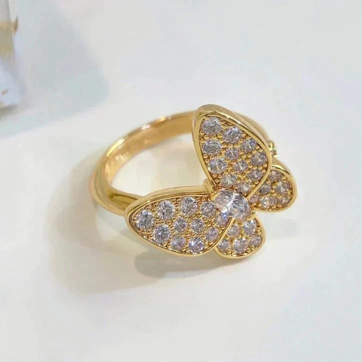 [LumiVibe]BUTTERFLY DIAMOND RING